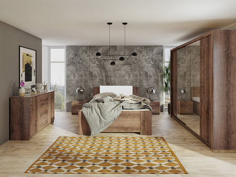 Hálószoba garnitúra Bonem VIII (Kler VIII), Szín: Monastery tölgy + Soft Pik 017