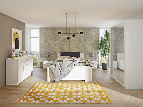 Hálószoba garnitúra Bonem II (Kler II), Szín: Fehér + Soft Pik 011