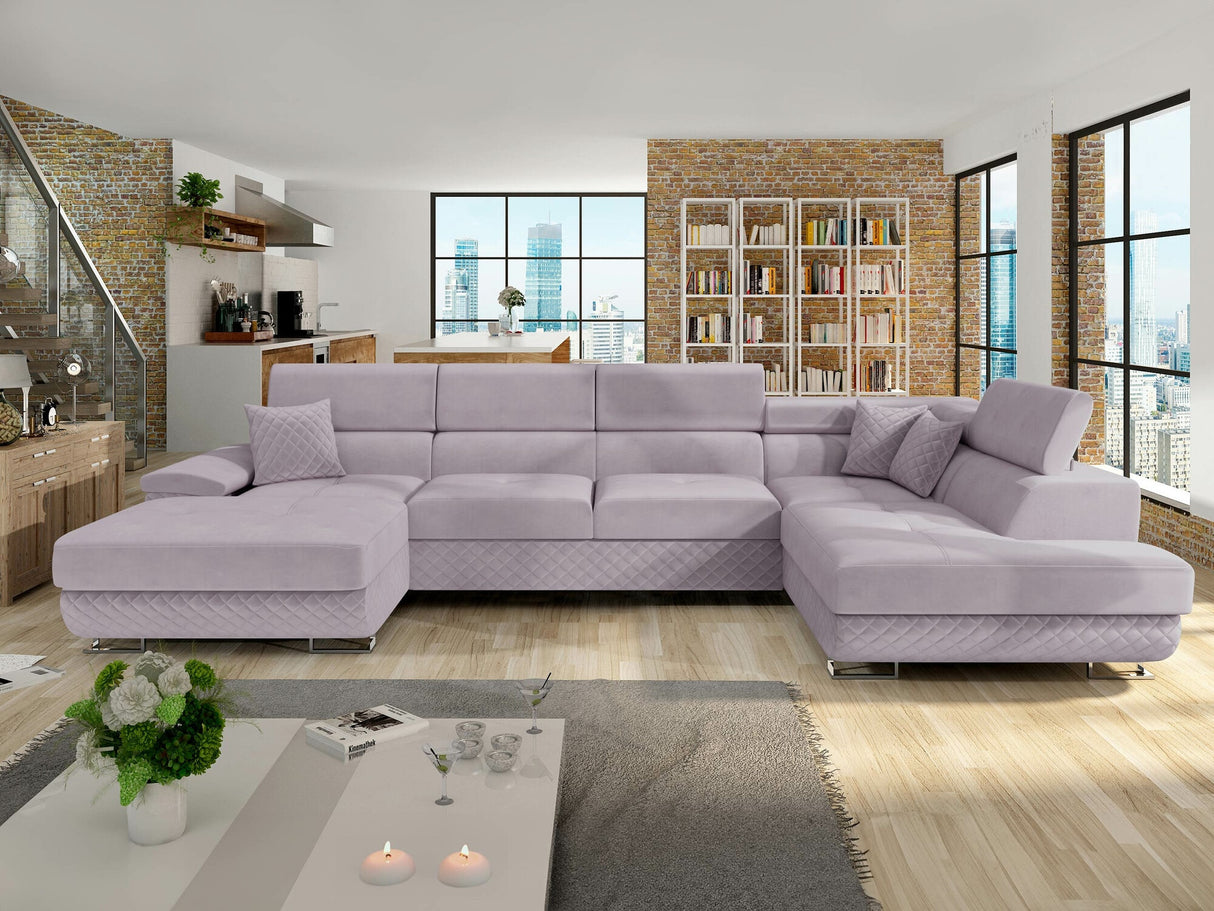 Sarokkanapé Kiságyere BIS (Alvin Bis) Toptextil, Szín: Prestige 2765 Karo + Prestige 2765, Változatok: Jobbos