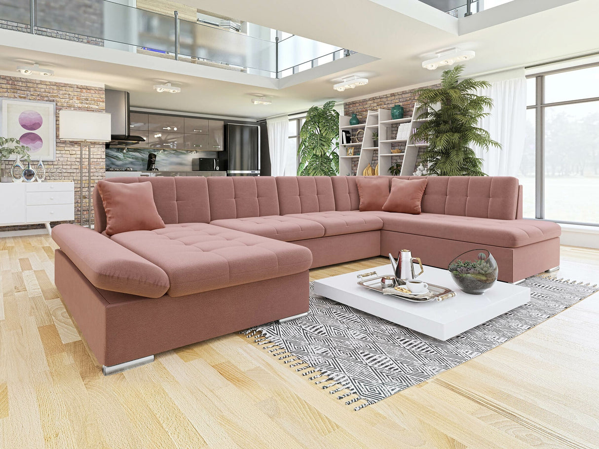 Sarokkanapé Bergen (Genero) Toptextil, Szín: Venus Velvet 2918 + Magic Velet 2258, Változatok: Balos