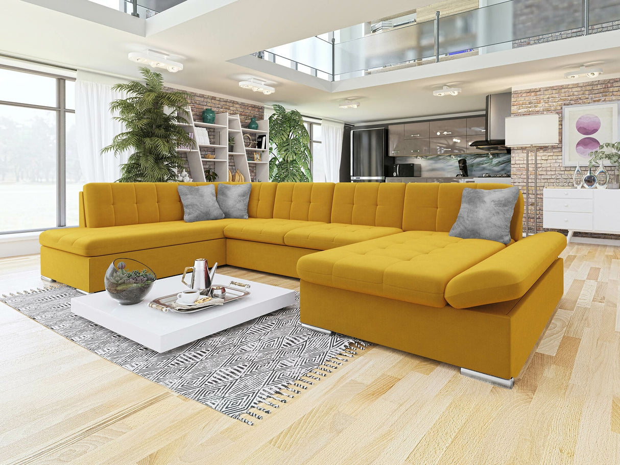 Sarokkanapé Bergen (Genero) Toptextil, Szín: Otusso 14 + Sorriso 04, Változatok: Jobbos