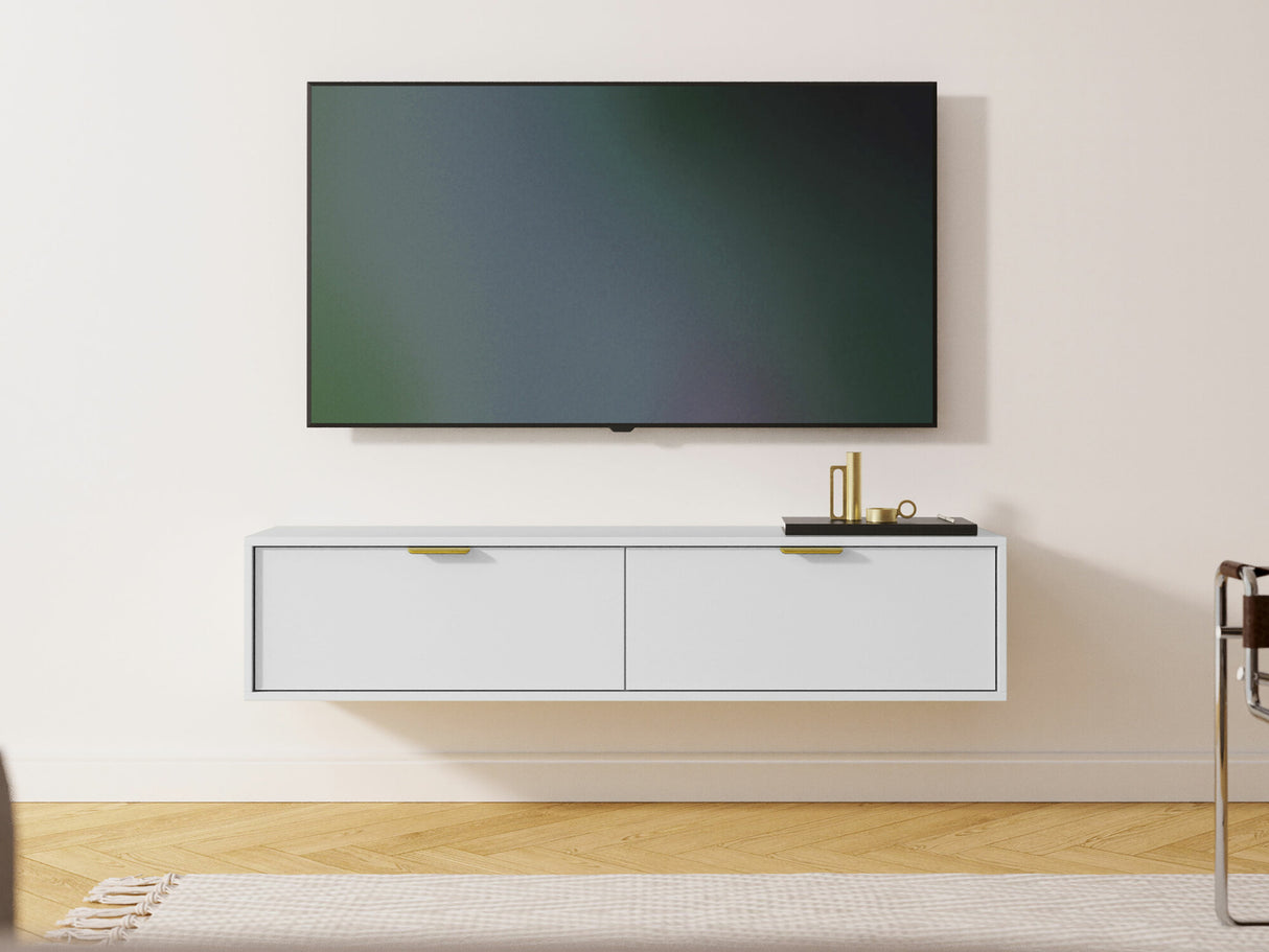 TV-állvány Szafka RTV SENNA 140 Biały (Fehér)