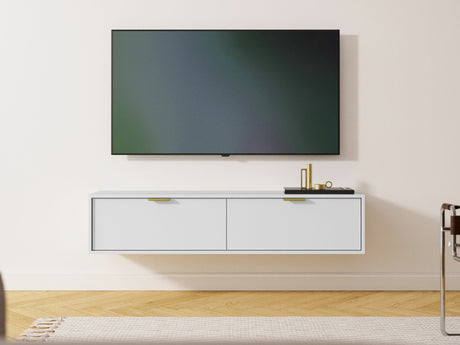 TV-állvány Szafka RTV SENNA 140 Biały (Fehér)