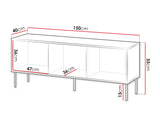 TV-állvány TRESSE 150 3D, Szín: Beige