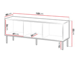 TV-állvány TRESSE 150 3D, Szín: Zöld