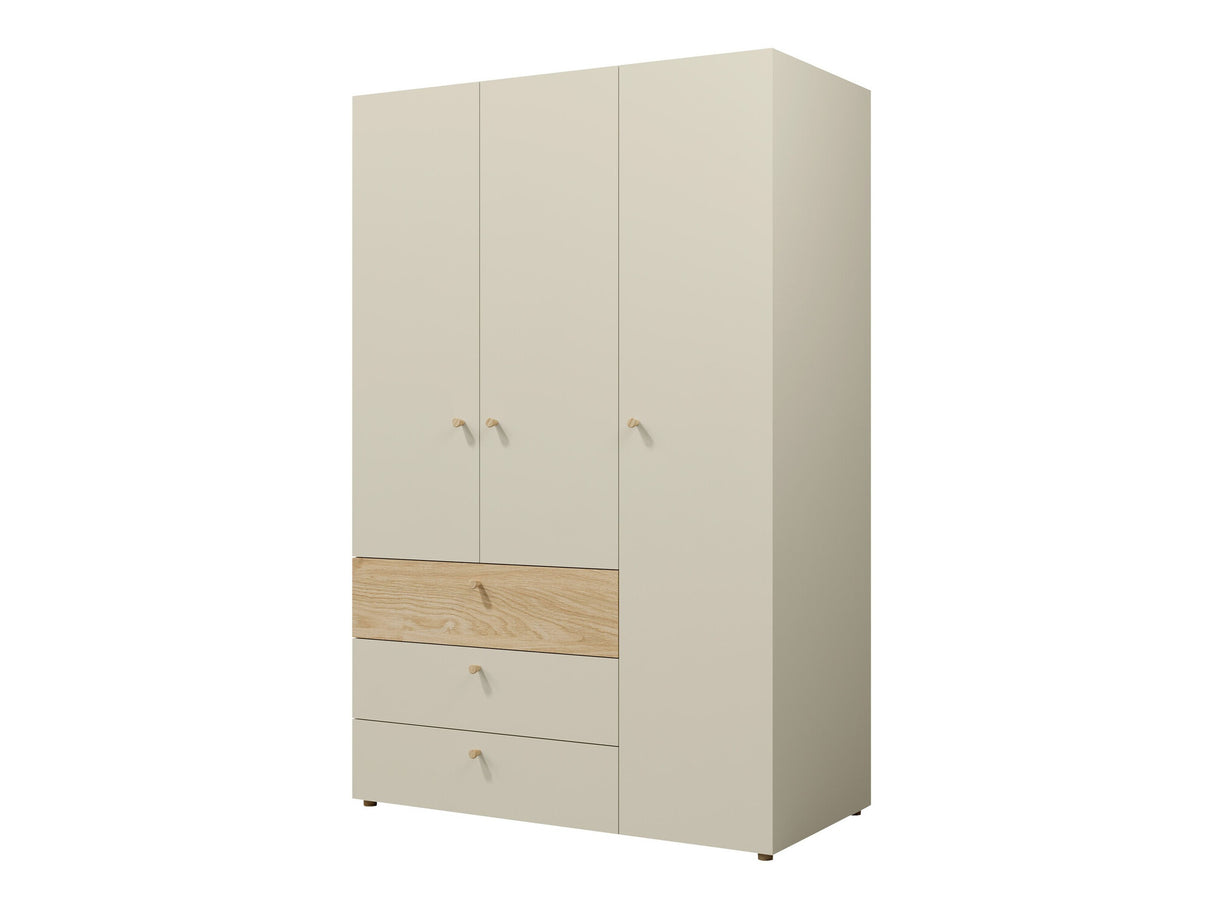 Gardróbszekrény Yuki 1, Színek: Beige + Tölgy