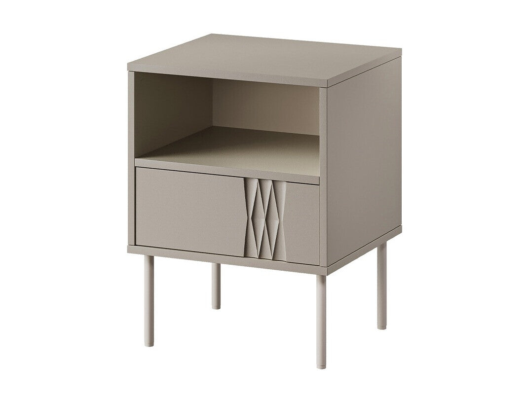 Éjjeliszekrény szett Szafki nemcne TRESSE, Szín: Beige