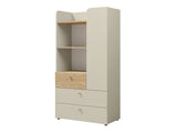 Könyvespolc Yuki 6, Színek: Beige + Tölgy