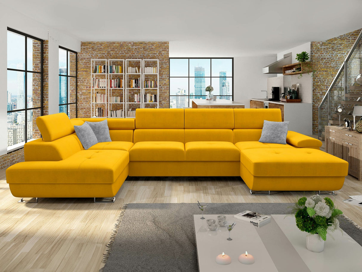 Sarokkanapé Kiságyere Bis Premium ( Alvin Bis Premium), Szín: Venus Velvet 2916 + Miu 2059, Változatok: Balos