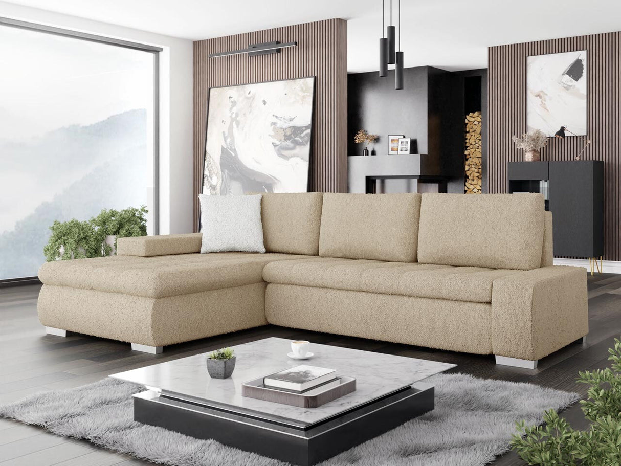 Sarokkanapé Orkan Mini Premium (Herkules Mini Premium), Szín: Boucle Baloo 2074 + Boucle Baloo 2073