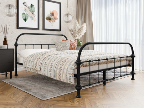Ágy Łóżko fémowe DEROZI, Alvó felület mérete: 140 x 200 cm