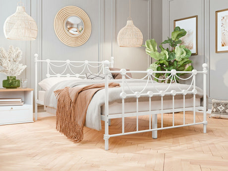 Ágy Łóżko fémowe TAKEZI, Alvó felület mérete: 140 x 200 cm