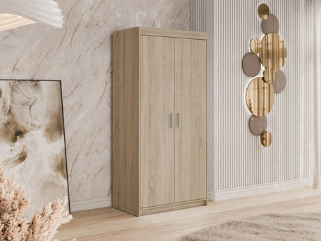 Gardróbszekrény Elena (Melen 2D), Szín: Sonoma tölgy