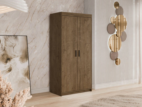 Gardróbszekrény Elena (Melen 2D), Szín: Lefkas tölgy