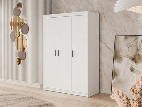 Gardróbszekrény Elena (Melen 3D), Szín: Fehér