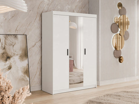 Gardróbszekrény Elena (Melen 3D) II, Szín: Fehér