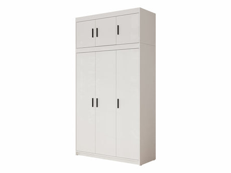 Gardróbszekrény Elena (Melen 3D) III, Szín: Fehér
