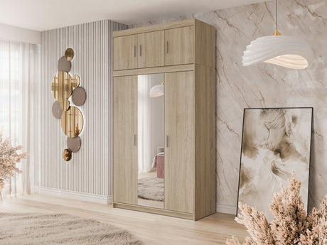 Gardróbszekrény ELENA (Melen 3D) IV, Szín: Sonoma tölgy