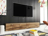 TV-állvány Lowboard D180 (Dlone 180), Led világítás: Igen, Szín: Wotan tölgy