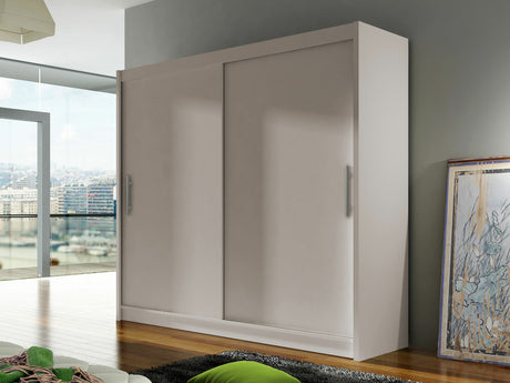 Gardróbszekrény Bega 180 I (London), Szín: Kasmír, Led világítás: Nem