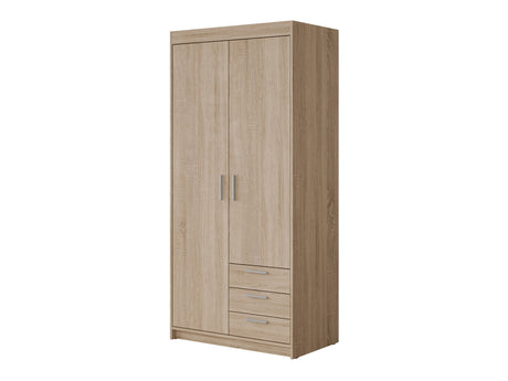 Gardróbszekrény Szafa ELENA 2D3S, Szín: Sonoma tölgy