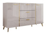 Komód Komoda PICRU 150 2D3SZ Kaszmir/Kaszmir połysk 5903211401657 (Kasmír + Fényes kasmír)