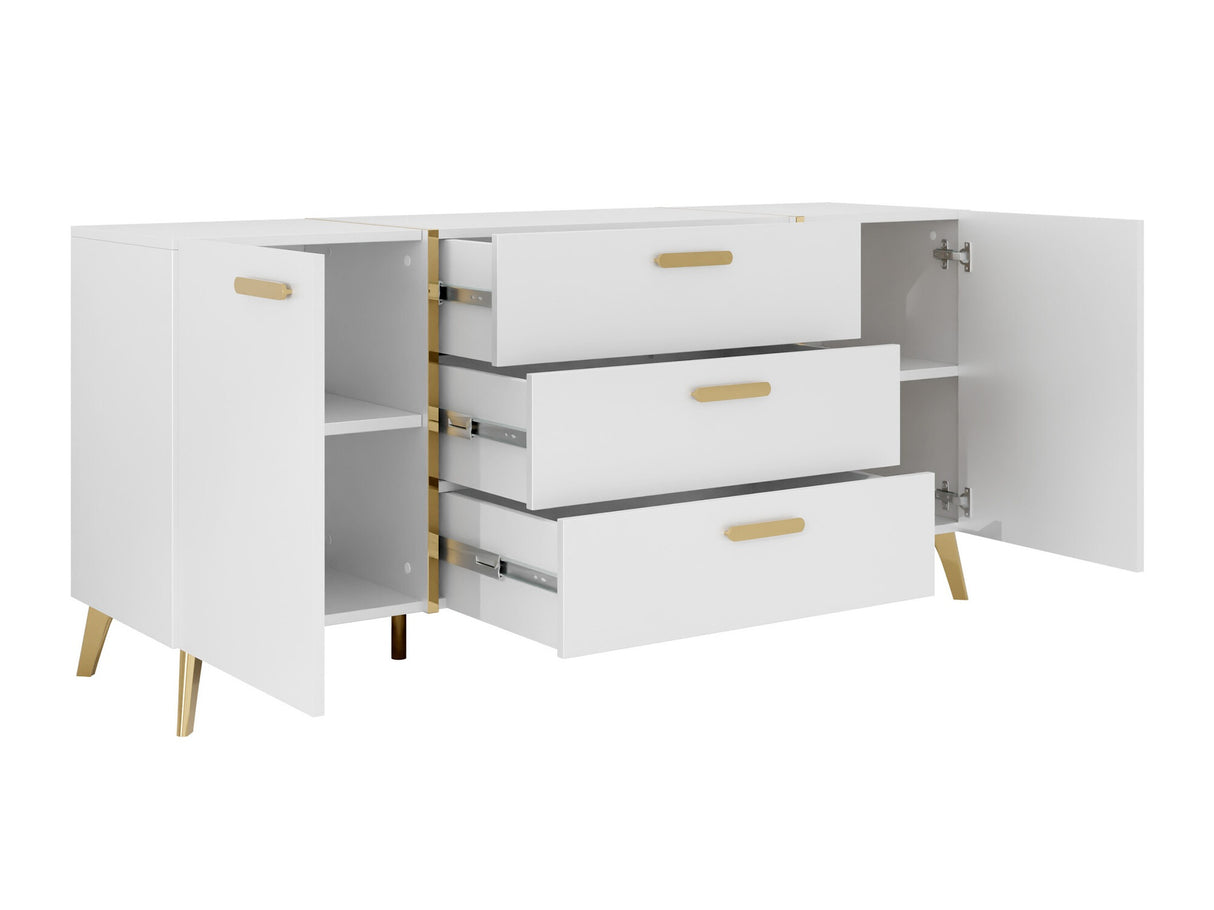 Komód Komoda PICRU 150 2D3SZ Kaszmir/Kaszmir połysk 5903211401657 (Kasmír + Fényes kasmír)