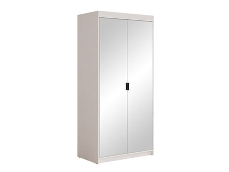 Gardróbszekrény Szafa ELENA 2D z lustrem, Szín: Fehér