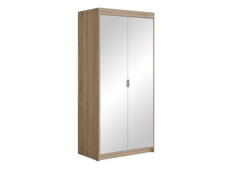 Gardróbszekrény Szafa ELENA 2D z lustrem, Szín: Sonoma tölgy