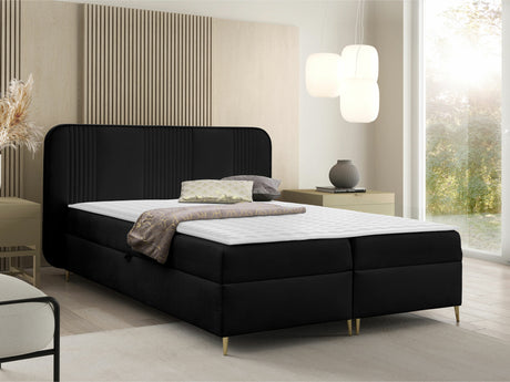 Kontinentális ágy Łoże kontynentalne FANDY 120x200 + topper M, Szín: Magic Velvet 2219, Alvó felület mérete: 160 x 200 cm