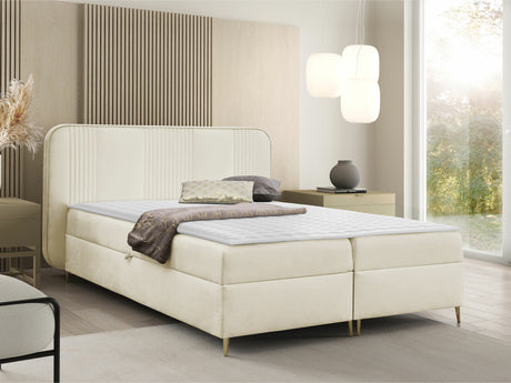Kontinentális ágy Łoże kontynentalne FANDY 120x200 + topper M, Szín: Magic Velvet 2256, Alvó felület mérete: 160 x 200 cm