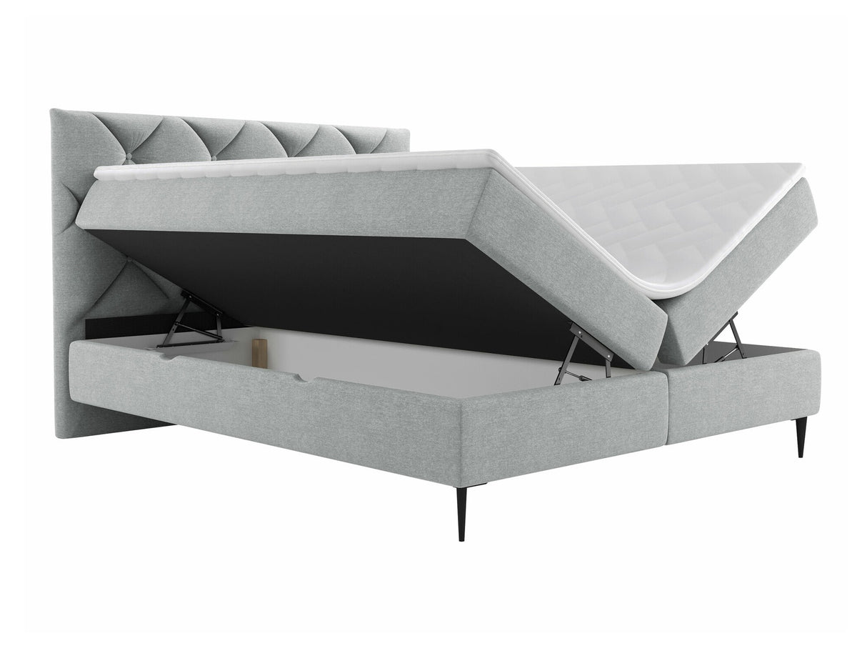 Kontinentális ágy Łoże kontynentalne LETRA, Szín: Verita 03, Alvó felület mérete: 180 x 200 cm, Lábak színe: Fekete