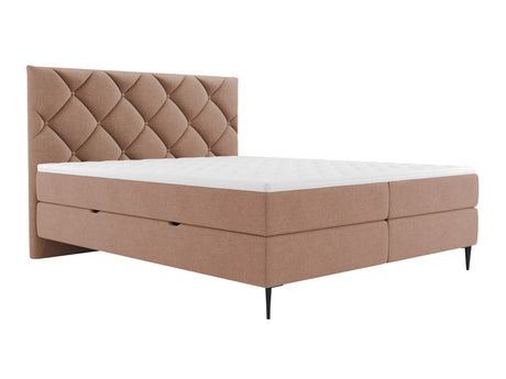 Kontinentális ágy Łoże kontynentalne LETRA, Szín: Verita 52, Alvó felület mérete: 160 x 200 cm, Lábak színe: Fekete