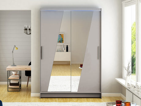 Gardróbszekrény Miami VIII (Aldo), Szín: Kasmír, Led világítás: Igen