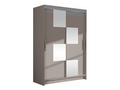 Gardróbszekrény Miami III, Szín: Kasmír, Led világítás: Igen