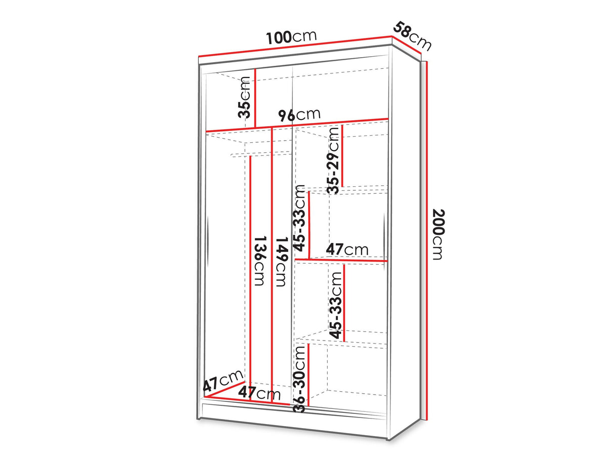 Gardróbszekrény Diego IV (Masero IV), Szín: Kasmír