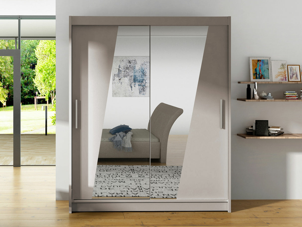 Gardróbszekrény Westa XIV (Presto XIV), Szín: Kasmír, Led világítás: Nem