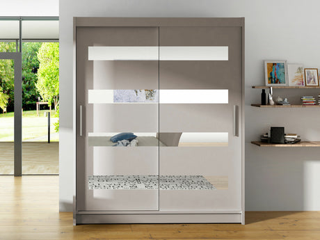 Gardróbszekrény Westa XIII (Presto XIII), Szín: Kasmír, Led világítás: Nem