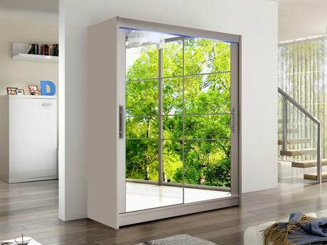 Gardróbszekrény Westa XI (Presto), Szín: Kasmír, Led világítás: Igen