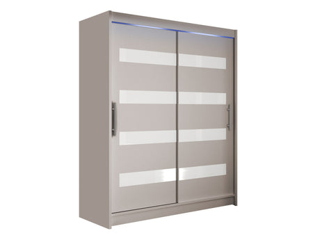 Gardróbszekrény Westa IV (Presto), Szín: Kasmír, Led világítás: Igen