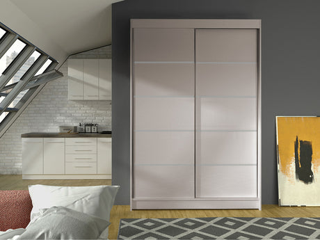 Gardróbszekrény Linem IV (Parys IV), Szín: Kasmír, Led világítás: Nem