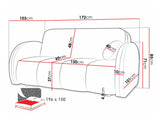 Kanapéágy Kanapa VIVA COMFY IV, Szín: Velo 633