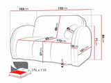 Kanapéágy Kanapa VIVA COMFY II, Szín: Velo 626