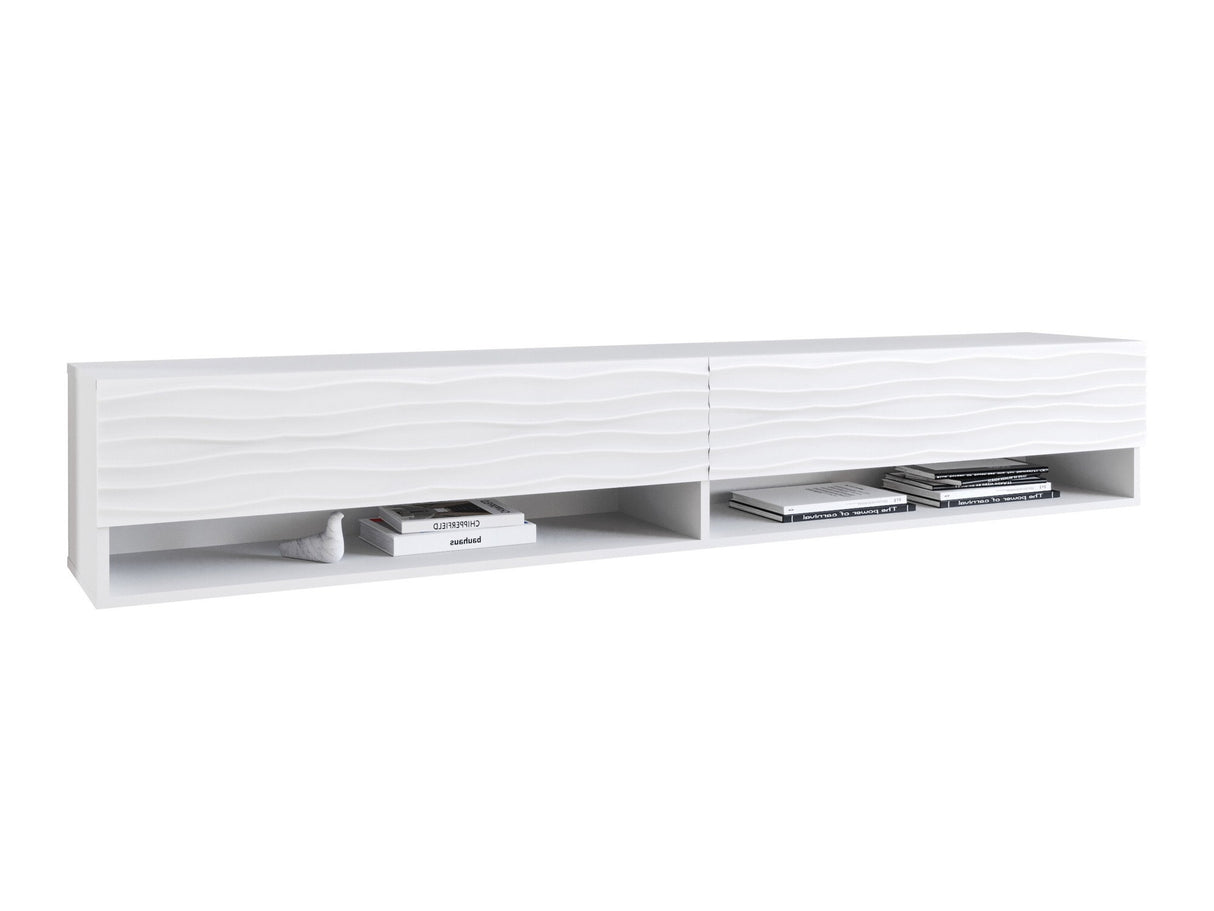 TV-állvány Lowboard A180 (Adenik 180), Led világítás: Nem, Szín: Fehér