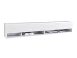 TV-állvány Lowboard A180 (Adenik 180), Led világítás: Nem, Szín: Fehér