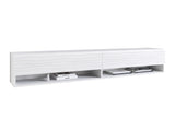 TV-állvány Lowboard A180 (Adenik 180), Led világítás: Igen, Szín: Fehér