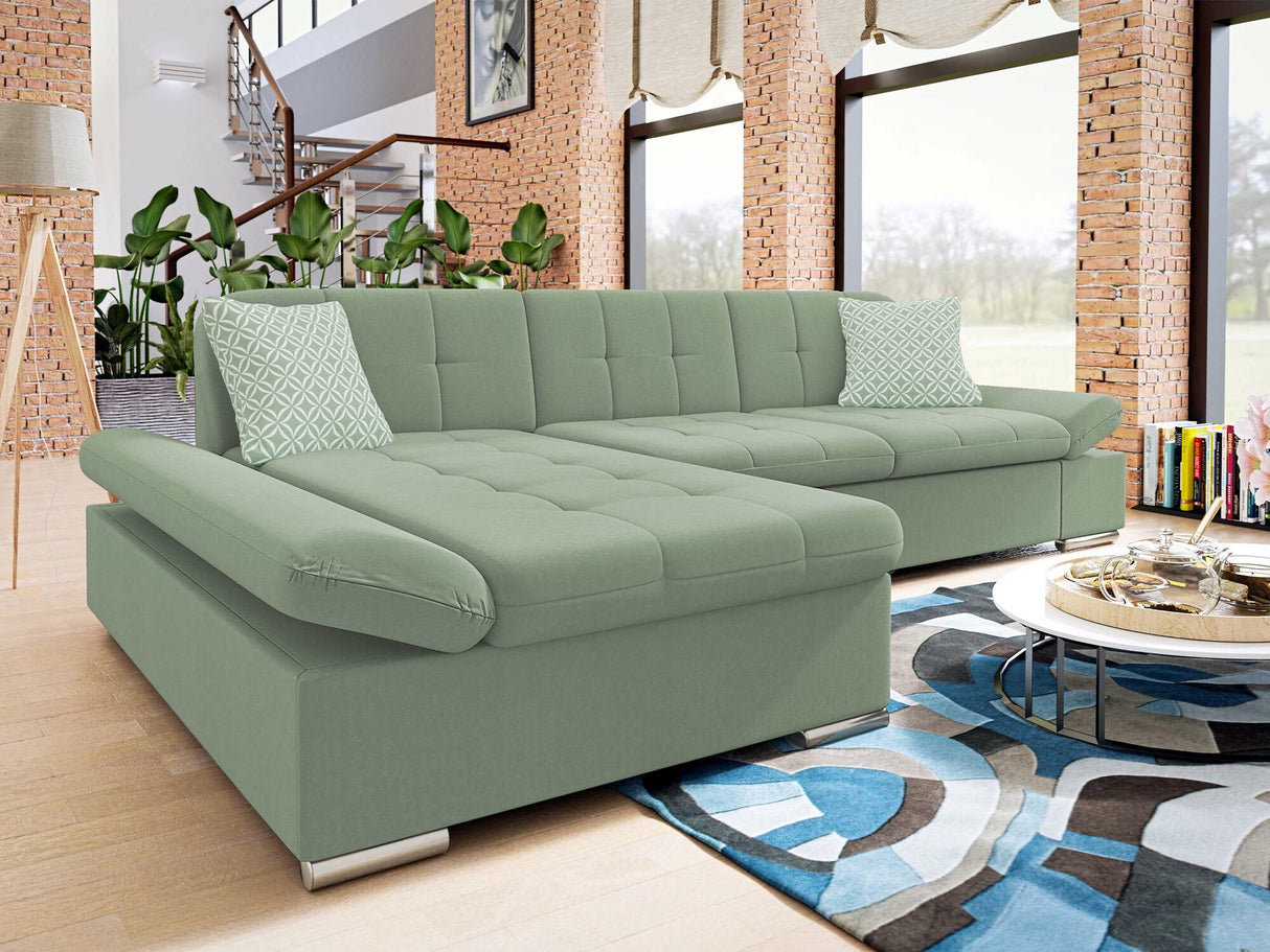 Sarokkanapé Malwi (Laviva), Szín: Uttario Velvet 2954 + Evo 29 , Változatok: Balos
