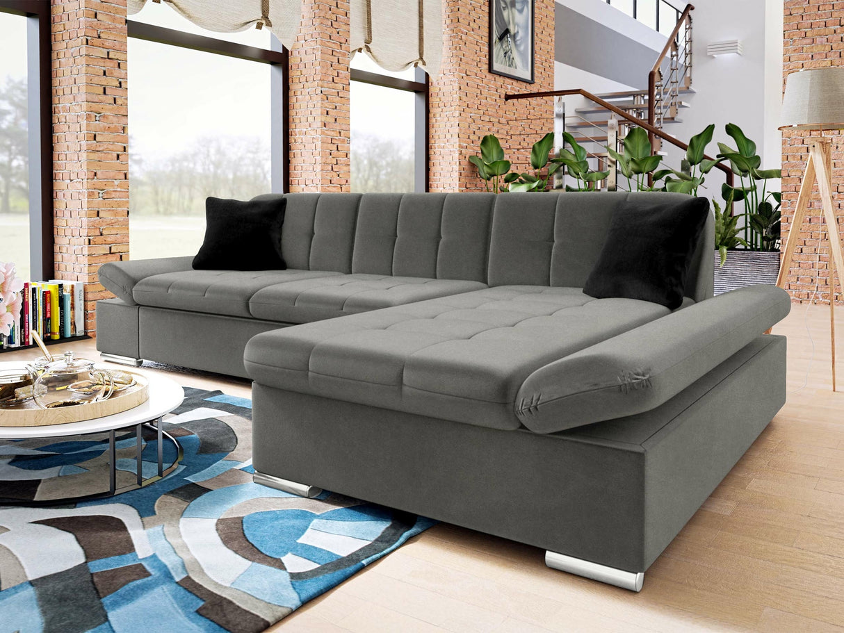 Sarokkanapé Malwi (Laviva), Szín: Magic Velvet 2217 + Magic Velvet 2219, Változatok: Jobbos