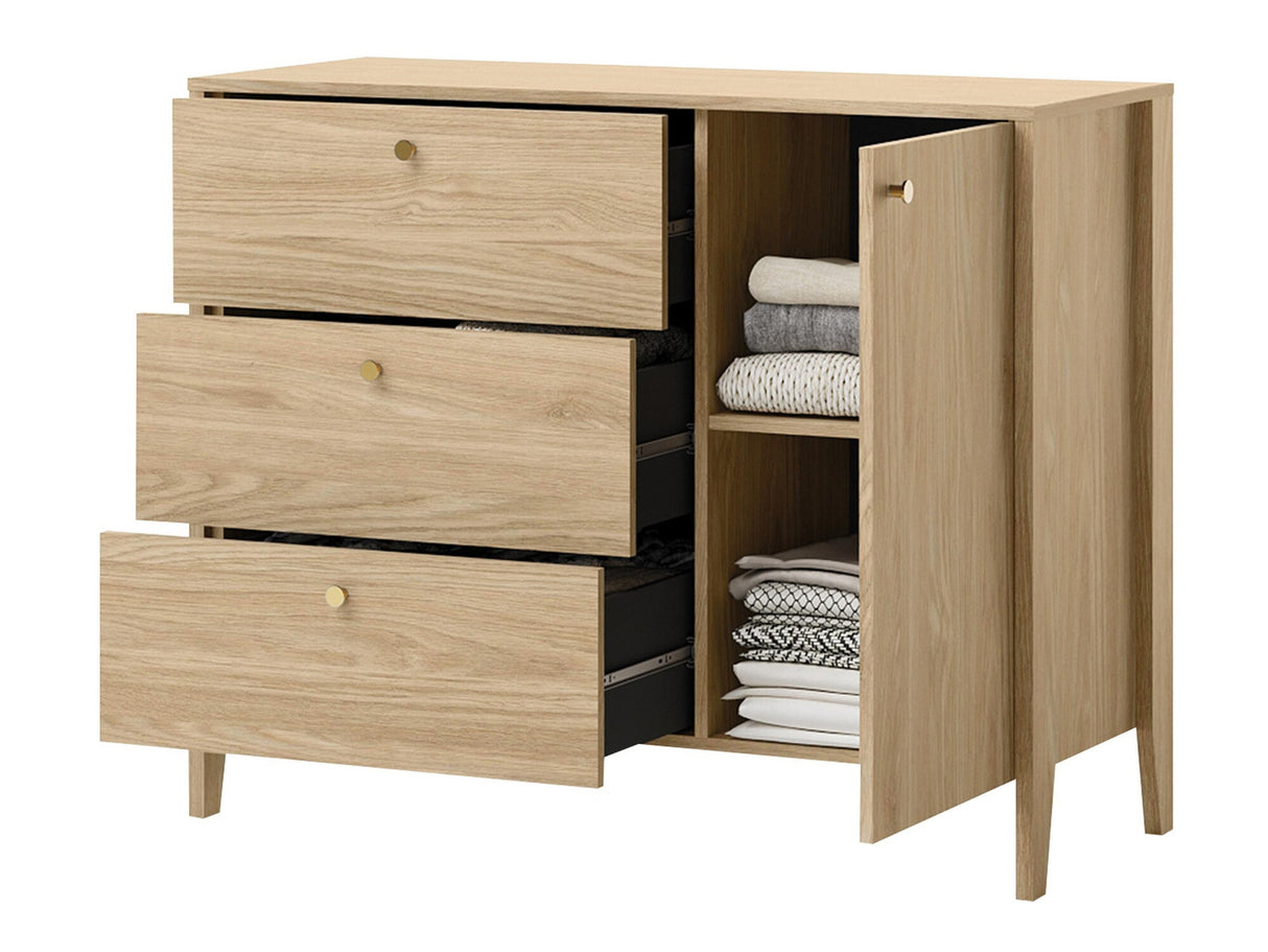 Komód Komoda 1D3S SNUGLY SU-03 Dąb Olejowany 5903211416910