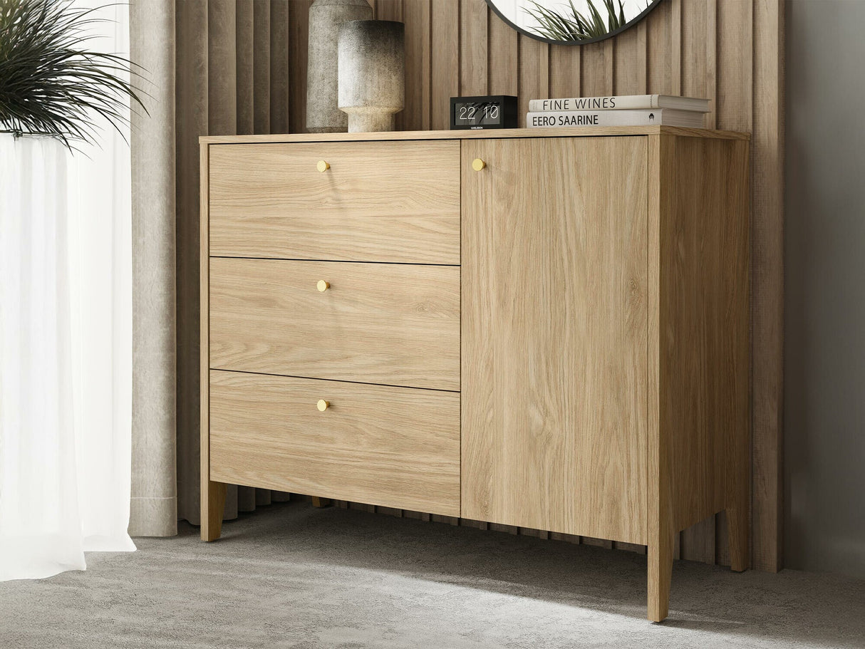 Komód Komoda 1D3S SNUGLY SU-03 Dąb Olejowany 5903211416910